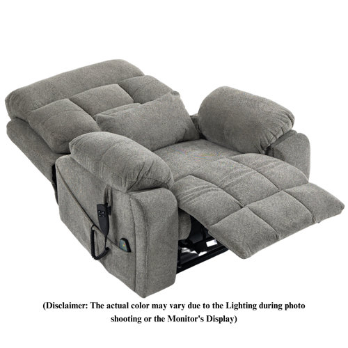 Latitude Run® Dual Motor Lift Chair Lay Flat Recliner, Extra Wide Big